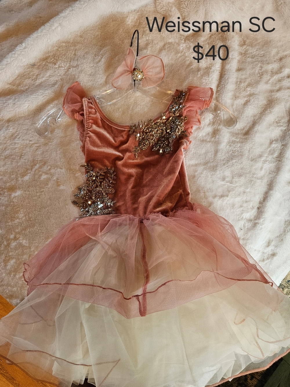 Weissman Girls' Rose Pink Tulle Ballet Costume